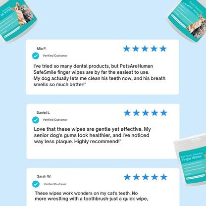 SafeSmile Finger Wipes